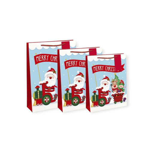 Picture of SANTA TRAIN GIFT BAGS